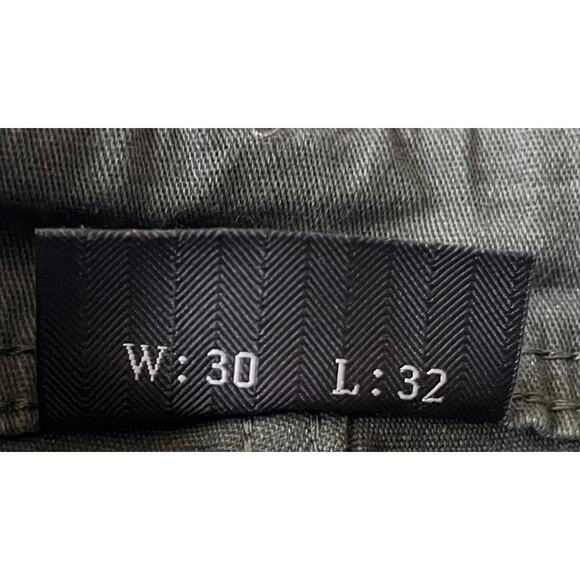 JACHS NY MID-RISE SLIM FIT TWILL PANTS, MENS, 30/32, ARMY GREEN, STRETCH - Picture 10 of 11